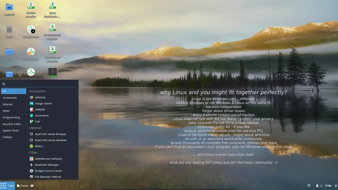 mAid Linux Distribution: A Lightweight and Fast Desktop for Android Device Management