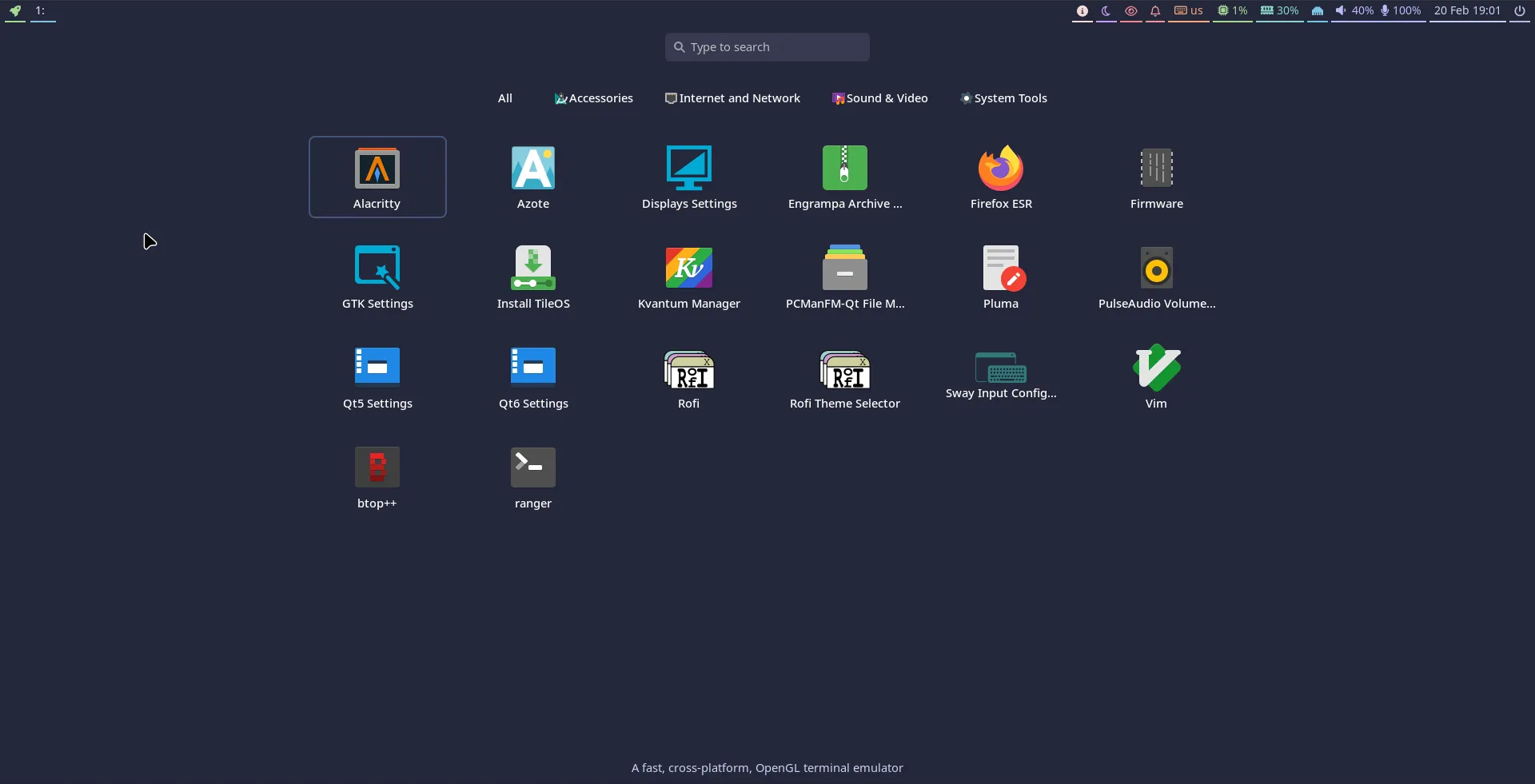 TileOS Linux Distribution: A Wayland Tiling Desktop System for Advanced Users